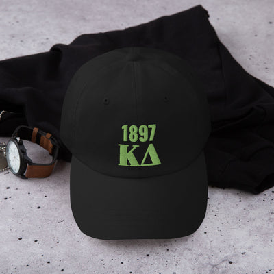 Kappa Delta 1897 Founding Year Baseball Cap in black