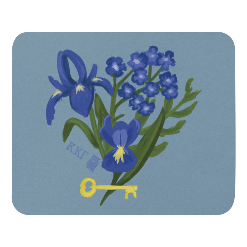 Kappa Kappa Gamma Fleur de Key Mouse pad shown in full view