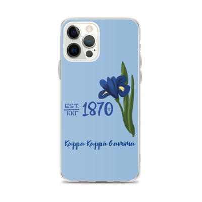 kappa kappa gamma iphone 12 pro max case with 1870 fleur de lis design
