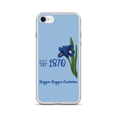 kappa kappa gamma iphone se case with 1870 fleur de lis design