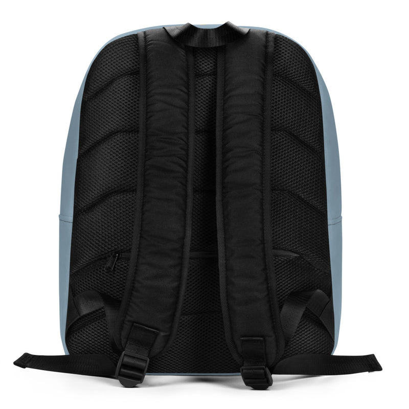 Kappa Kappa Gamma Dream Boldly. Live Fully. Blue Backpack showing back of bag and straps.