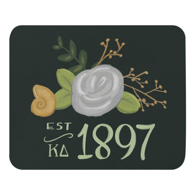 Kappa Delta 1897 Founding Date Mouse Pad showing hand drawn design
