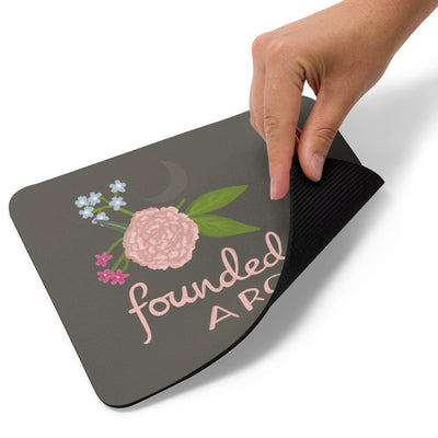 Gamma Phi Beta Founded on a Rock Mouse pad showing back of mouse pad