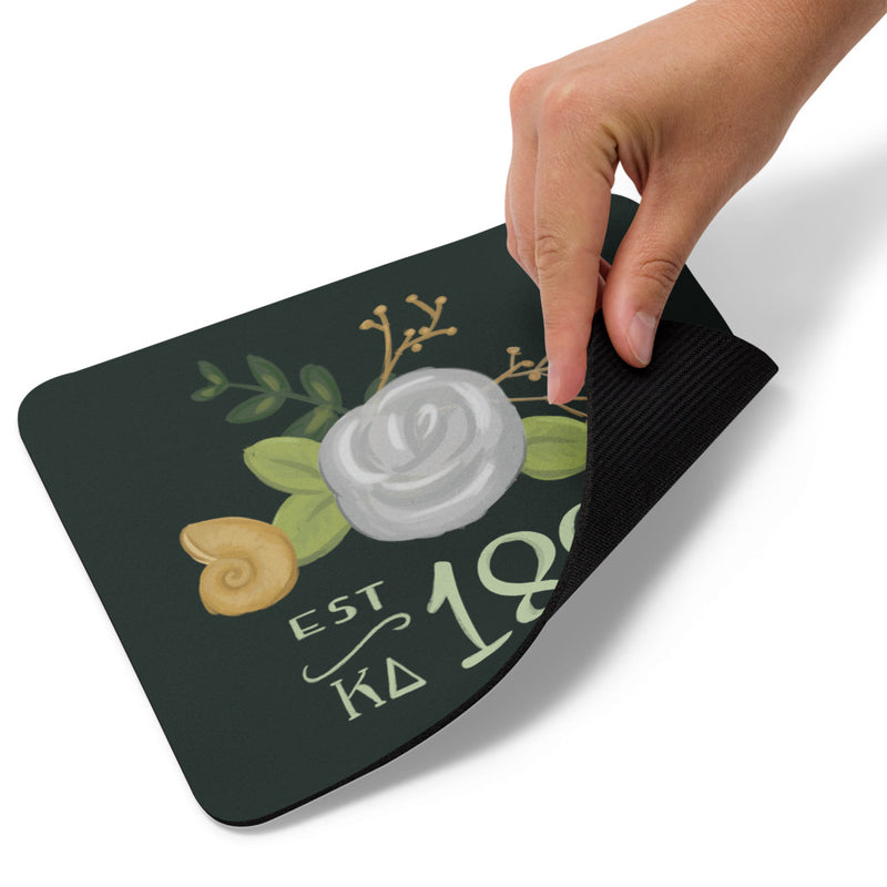 Kappa Delta 1897 Founding Date Mouse Pad showing back of mouse pad