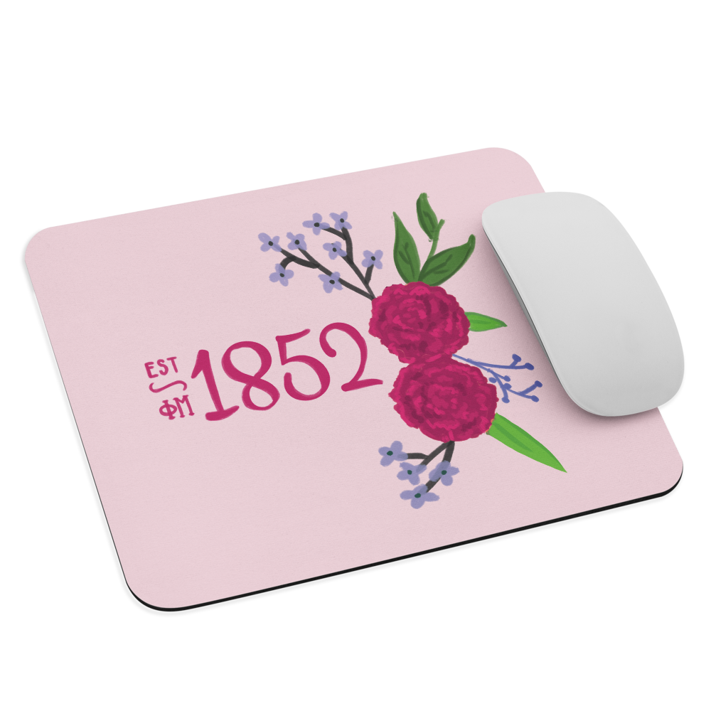 Phi Mu Fraternity 1852 Mouse Pad – GreekHappy