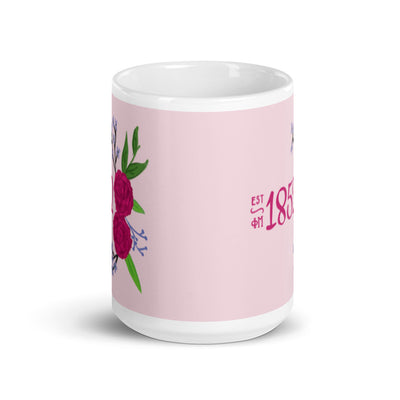 Phi Mu 1852 Mug in 15 oz size showing print on both sides