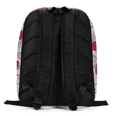Phi Mu Floral Print Backpack showing back of bag