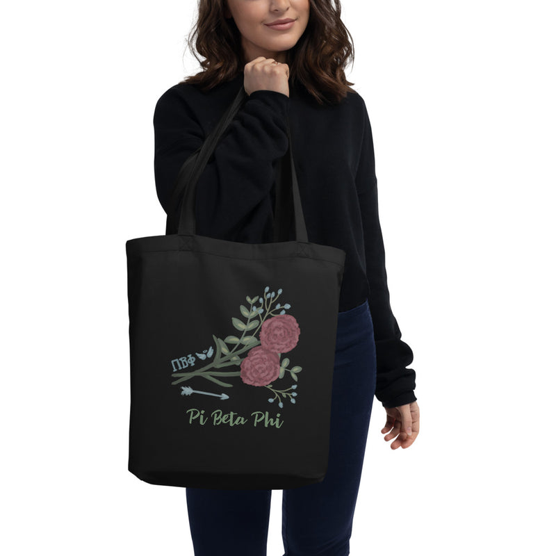 Pi Beta Phi Sorority Tote Bag shown on model&