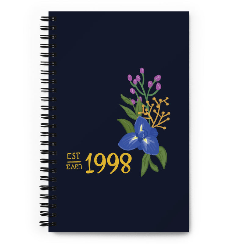 Sigma Alpha Epsilon Pi 1998 Spiral Notebook showing hand drawn design
