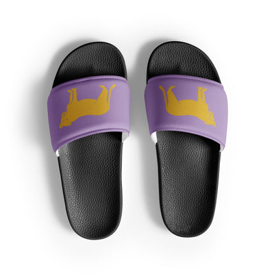 SAEPi Lioness Mascot Women's Slides shown in top view