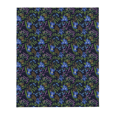 Sigma Alpha Epsilon Pi Floral Throw Blanket  in full size view