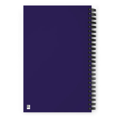 Sigma Kappa Live With Heart Spiral Notebook showing back cover