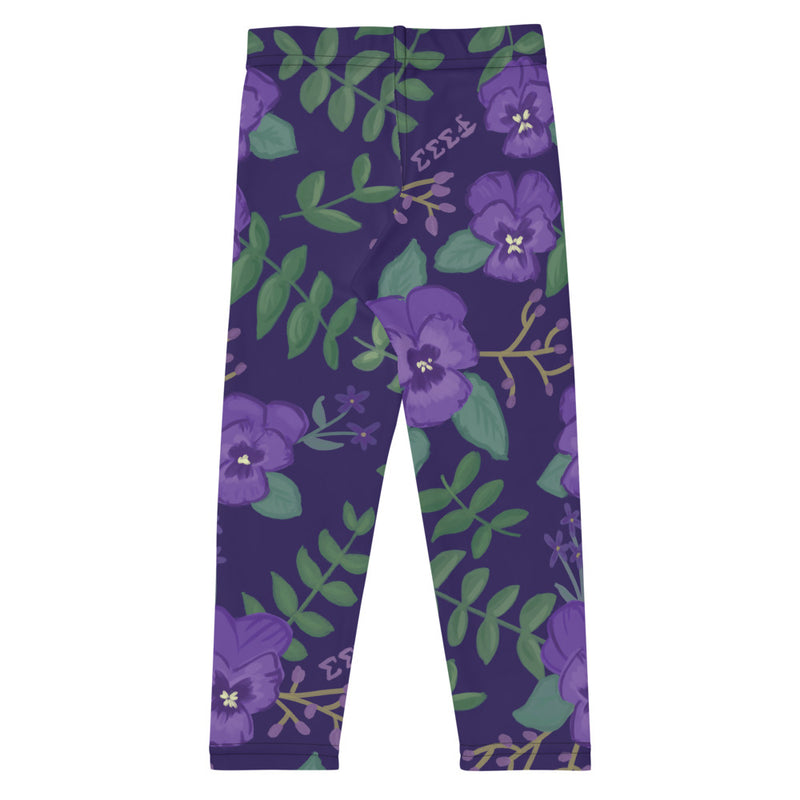 Tri Sigma Violet Floral Print Kid&