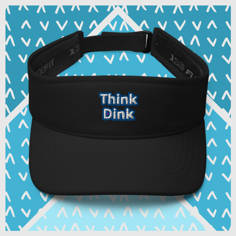 Think Dink embroidered visor in black