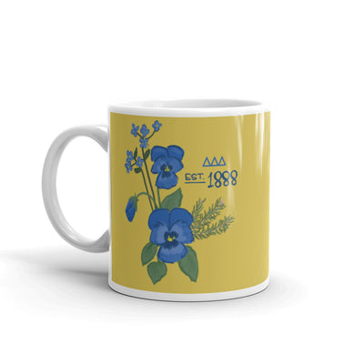 Tri Delta 1888 Founders Day Glossy Mug with handle on left