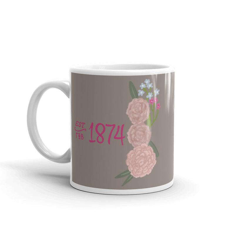 Gamma Phi Beta Founding Date 1874 Glossy Mug in 11 oz size