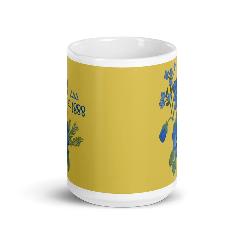 Tri Delta 1888 Founders Day Glossy Mug in 15 oz size showing print on both sides