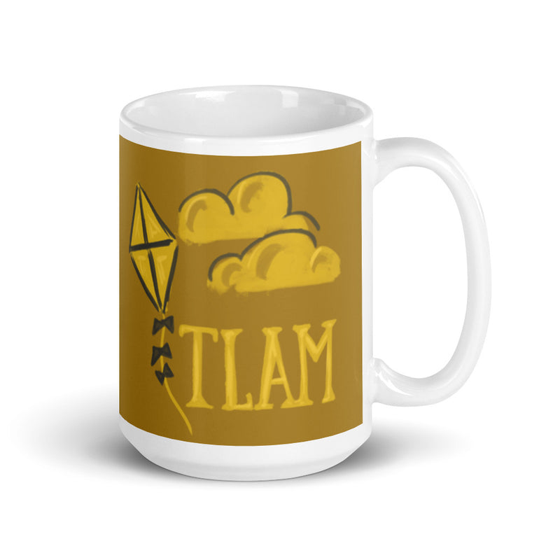 Kappa Alpha Theta TLAM Gold Glossy Mug in 15 oz size