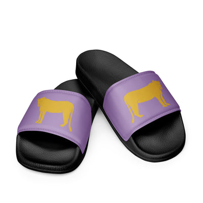 SAEPi Lioness Mascot Women's Slides showing front view