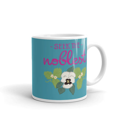 Zeta Tau Alpha Seek the Noblest Motto Mug in Turquoise 